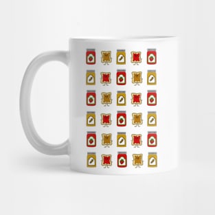 PEANUT Butter And Jam Pattern Mug